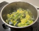 焼き肉屋さん風！わかめスープ作り方4写真