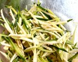 簡単副菜！長芋ときゅうりの青じそおかか和え♩作り方3写真