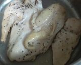 ヘルシー鶏胸肉の塩酒蒸し作り方4写真