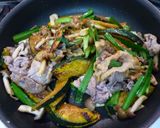 かぼちゃと豚肉の中華風カレー炒め作り方5写真