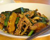 かぼちゃと豚肉の中華風カレー炒め作り方6写真