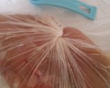 簡単即席☆レンジで鶏ハム風ハーブ蒸し作り方3写真