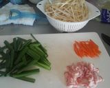 もやしとにらの野菜炒め作り方1写真
