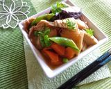 筍と仙台麩と椎茸の煮物作り方10写真