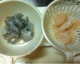 エビとホタテのクリーム煮♡春野菜添え作り方1写真