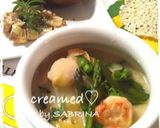 エビとホタテのクリーム煮♡春野菜添え作り方9写真