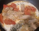 ★豚とんかつ肉のトマトクリームソテー★作り方4写真