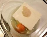 ルクエで塩麹と豆腐と卵のふわふわ蒸し♡作り方1写真