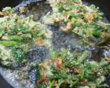 山菜☆うどの葉っぱと桜えびのかき揚げ♪作り方7写真