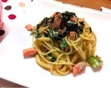 サーモンとレタスのクリームパスタ作り方4写真