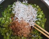 常備菜！かぶの葉しらす炒め作り方3写真