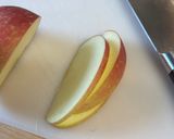簡単！初心者の🔰パフェ風林檎の飾り🍎作り方4写真