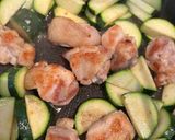 塩こしょうで鶏ももズッキーニ作り方7写真