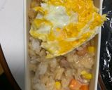 レンジ簡単味噌焼きそば味オムライス弁当作り方12写真