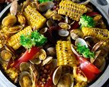 夏野菜とタコのカレーパエリア作り方7写真