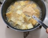 厚揚げと大豆の豆乳スープ作り方3写真
