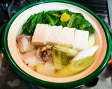 今年鱈が美味しい 1人鍋かつお菜で鱈ちり作り方6写真
