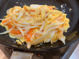 オムレツにグリーンピース銀餡♪