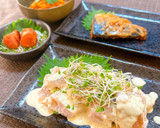 ささみの寿司ガリ挟み焼き♪辛子マヨソース作り方12写真