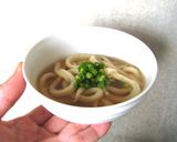 干しうどんで作る醤油&かけうどん作り方7写真