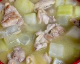 冬瓜と鶏もも肉のスープ煮込み♪作り方6写真