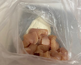 鶏むね肉とれんこんのゴマドレ炒め作り方3写真