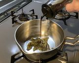 柿の生葉茶の出し殻で作った佃煮作り方3写真