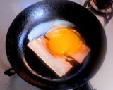 ベーコンエッグチーズ丼作り方2写真