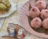道明寺粉で作る桜しゅうまい作り方5写真