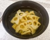 れんこんのクリチ和え♪実山椒の佃煮のせ作り方4写真
