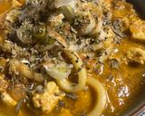 バターチキンカレーうどん作り方8写真