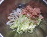 キャベツとシーチキンフレークを使って作り方2写真