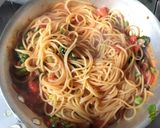 牡蠣と春菊のマリナーラスパゲッティ作り方10写真