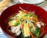 簡単でヘルシー！水菜とにんじんと油揚げのサッと煮作り方5写真