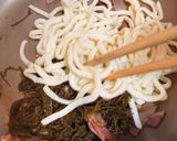 もずくの濃厚カルボナーラうどん作り方5写真