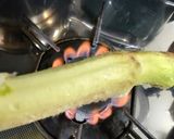 皮付きウド・エリンギ・春野菜の温かい蕎麦作り方1写真