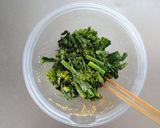 菜の花とクリームチーズのデリ風胡麻和え。作り方4写真