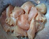 鶏胸肉と紫蘇のレモンナンプラー炒め♪作り方5写真