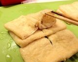 ルクエで簡単*豆腐*ひき肉*しそ巾着包み作り方1写真
