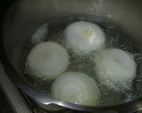 新玉ねぎのあいびき肉詰め煮作り方1写真