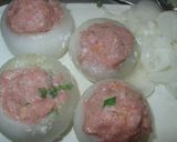 新玉ねぎのあいびき肉詰め煮作り方6写真