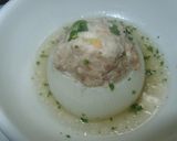 新玉ねぎのあいびき肉詰め煮作り方9写真