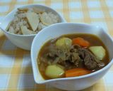 簡単アレンジ☆筍ご飯de和風スープカレー作り方4写真