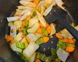 旨辛餡掛け焼きそば。作り方4写真