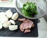 カブとベーコンのコンソメ煮作り方1写真