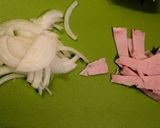新玉ねぎtoハムでフレンチトースト♡作り方1写真