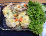 缶詰deクリーミーグラタンパン作り方7写真