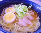 鶏はむ冷やしラーメン☆炎の焦がしネギ風味作り方5写真