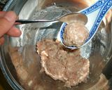 梅ごのみ入り鶏肉団子のうどん作り方2写真