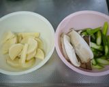 台湾の味★筍とアスパラと海老の塩あんかけ作り方1写真